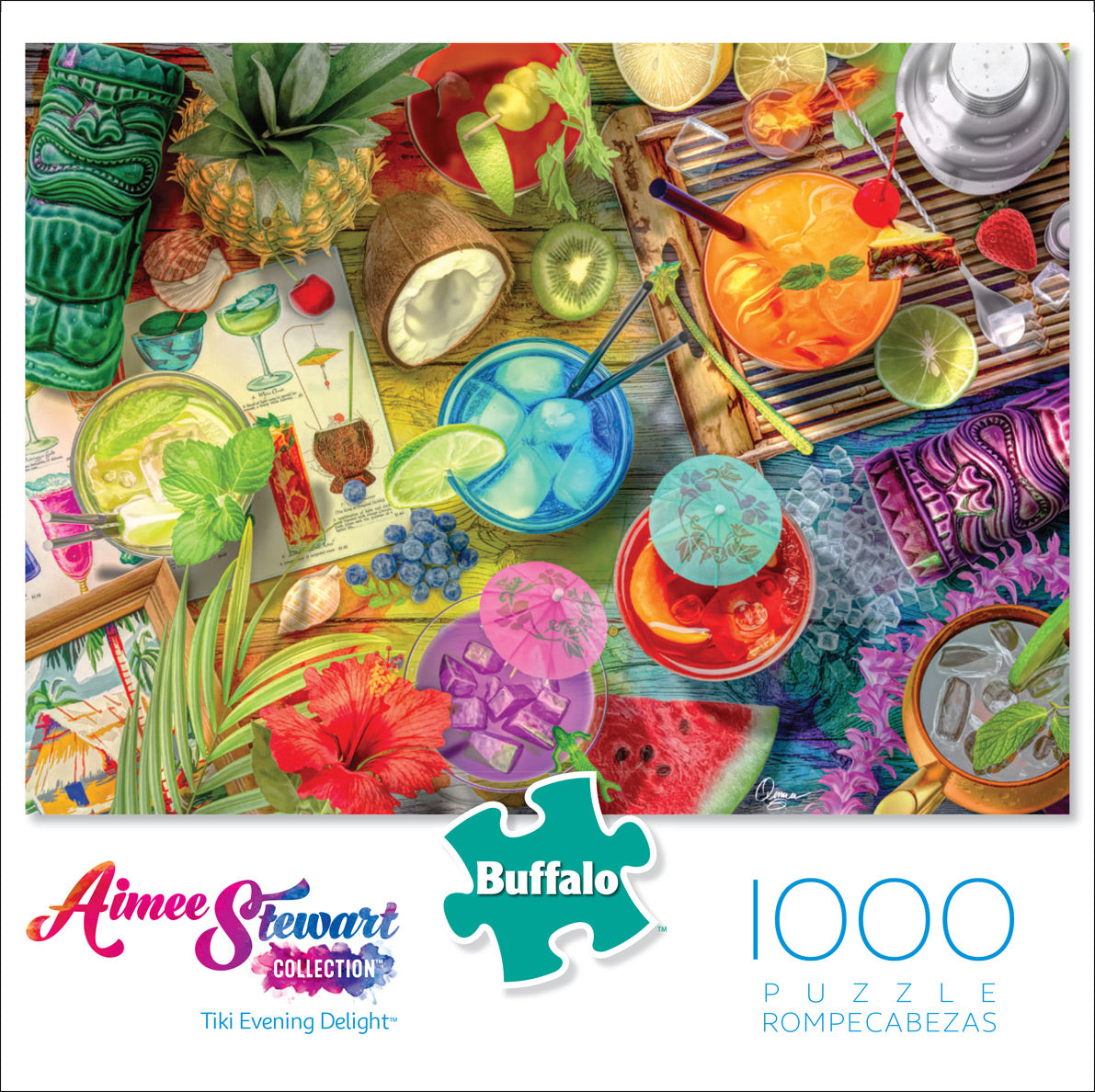 Buffalo Games Aimee Stewart Tiki Evening Delight 1000 Piece Puzzle image 0